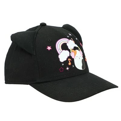 Squishmallows Cam The Cat Rainbow Dance Black Snapback Hat 5 Squishmallows Cam The Cat Rainbow Dance Black Snapback Hat - Image 3