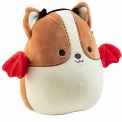 Squishmallows 8" Reginald The Corgi Devil Dog - Official Kellytoy Plush - Cute and Soft Stuffed Animal Toy - Great Gift for Kids - Ages 2+